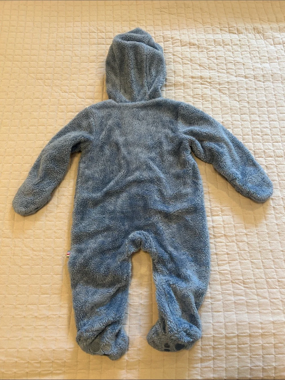 Magnetic Me Plush Blue Hooded Baby One-Piece